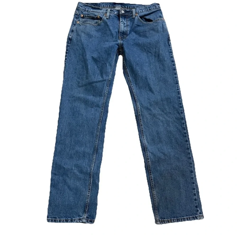 Levis 559 Relaxed Straight Jeans Mens 34x34 (33x32) Medium Wash‎ Blue Denim